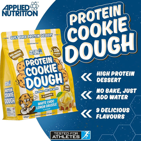 Applied Nutrition Protein Cookie Dough White Choc Lemon Drizzle - proteinowy deser cytrynowy z białą czekoladą 22g białka