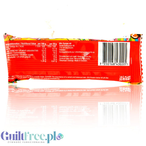 BSC Mellow Bar Salted Caramel - puszysty baton proteinowy pianka marshmallow w czekoladzie 16g białka