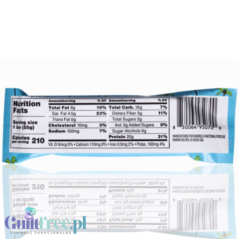 Barebells Protein Bar Coco Caramel Almond USA -  baton proteinowy migdałowo-kokosowy z karmelem i czekoladą