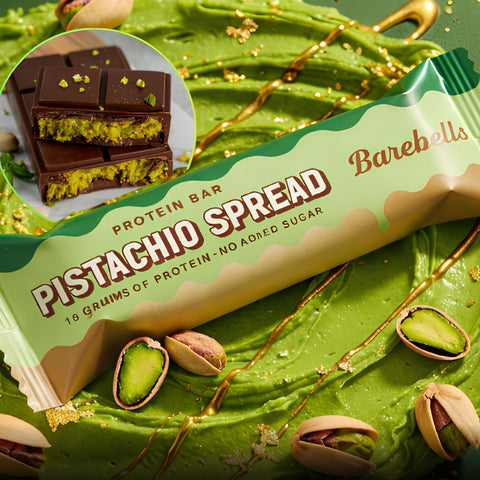 Barebells Protein Bar Pistachio Spread - baton proteinowy w czekoladzie z nadzieniem pistacjowym
