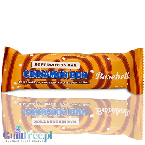 Barebells Soft Cinnamon Bun - mięciutki baton proteinowy, smak Cynamonowa Drożdżówka & Biała Czekolada