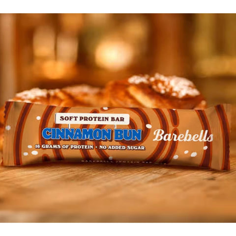 Barebells Soft Cinnamon Bun - mięciutki baton proteinowy, smak Cynamonowa Drożdżówka & Biała Czekolada