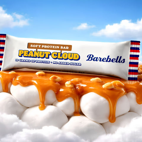 Barebells Soft Peanut Cloud - miękki piankowy baton białkowy bez cukru, orzechowa pianka w mlecznej czekoladzie 16g białka