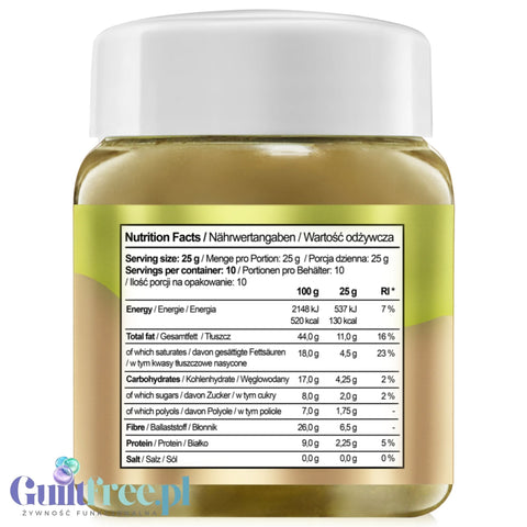 BeKeto Keto Krem™ Pistachio Queen Królowa Pistacja - krem pistacjowy z matcha bez dodatku cukru