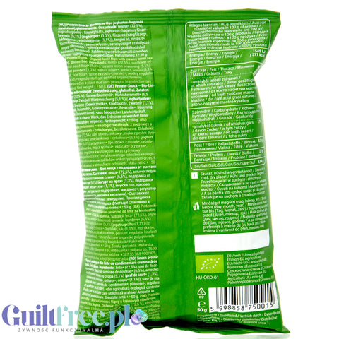 Biopont 24% Protein Snack, Lentil Creamy Onion - chrupki z soczewicy o smaku śmietankowo-cebulowym