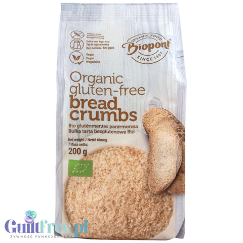 Biopont Organic gluten-free Bread Crumbs - ekologiczna bezglutenowa bułka tarta