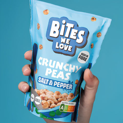 Bites We Love Crunchy Peas Sea Salt & Black Pepper 100g