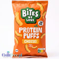 Bites We Love Protein Puffs Cheese - wegańskiechrupki z soczewicy o smaku serowym 21g białka