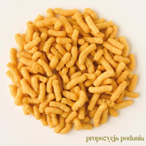 Bites We Love Protein Puffs Cheese - wegańskiechrupki z soczewicy o smaku serowym 21g białka