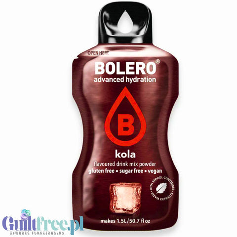 Bolero Drink Stevia Cola, instant, sachet 9g