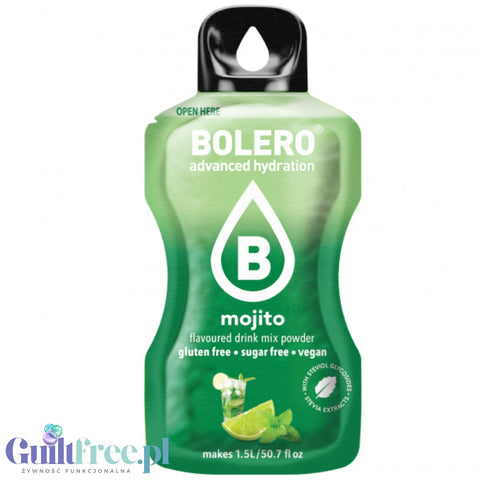 Bolero Drink Mojito  9g - napój w saszetce bez cukru ze stewią, Mojito