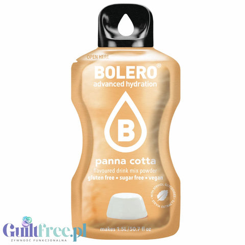 Bolero Drink Panna Cotta  9g - napój w saszetce bez cukru ze stewią, Panna Cotta