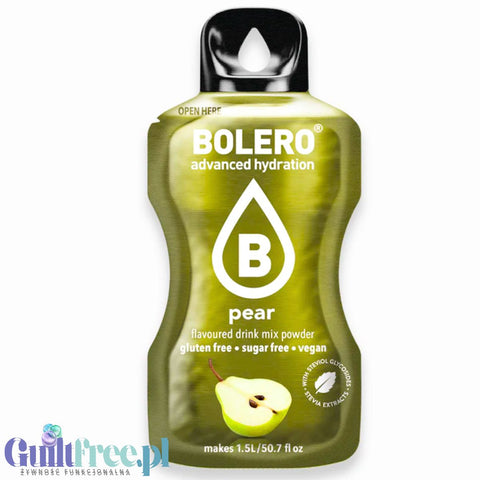 Bolero Drink Stevia Pear, instant, sachet 9g