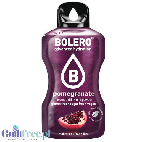 Bolero Drink Stevia Pomegranate, instant, sachet 9g