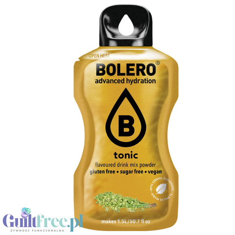 Bolero Drink Tonic 9g - saszetka do napojów bez cukru ze stewią,  Tonic