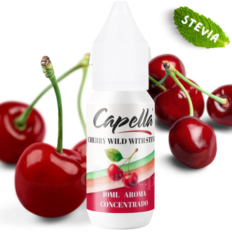 Capella Wild Cherry Stevia - słodzony skoncentrowany aromat wiśniowy bez cukru i bez tłuszczu