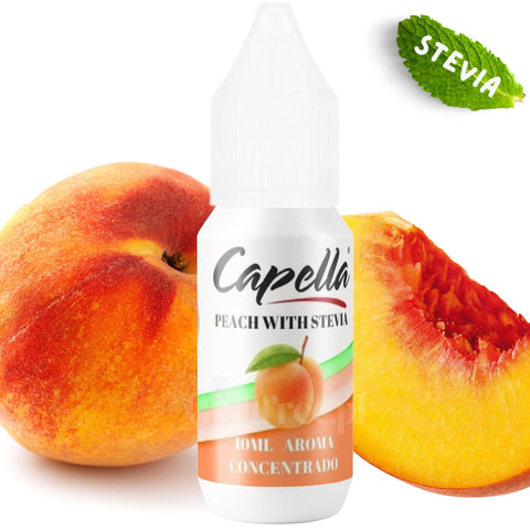 Capella Peach witch Stevia - skoncentrowany aromat bez cukru i bez tłuszczu, Brzoskwinia, ze stewią