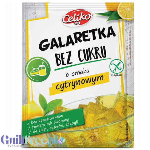 Celiko Cytryna - galaretka bez cukru i słodzików o smaku cytrynowym