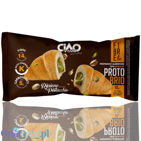 Ciao Carb Protobrio Sweet Pistacchio Stage2 - niskowęglowodanowy croissant z kremem pistacjowym