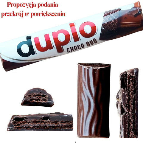Duplo Choco Duo (CHEAT MEAL) edycja limitowana, wafelek kakaowy z mleczną i ciemną czekoladą z orzechami