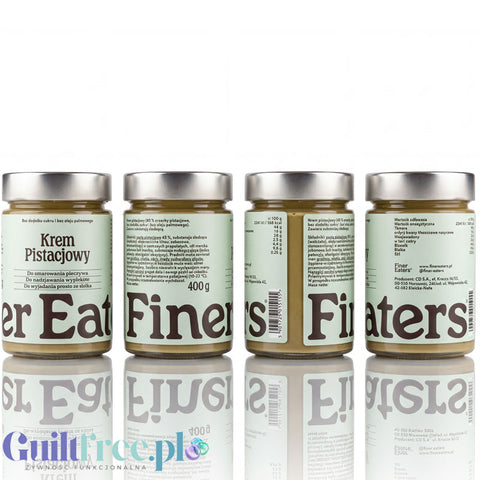 Finer Eaters Krem Pistacjowy 45% bez dodatku cukru i oleju palmowego 400g