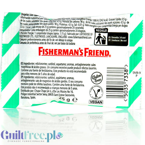 Fisherman's Friends Menta - miętowo-mentolowe pastylki bez cukru