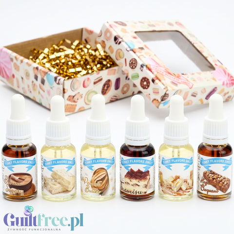 Funky Flavors Sweet 6 x 10ml, Set Testerski Golden Hour Indulgence