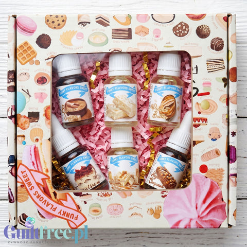 Funky Flavors Sweet 6 x 10ml, Set Testerski Golden Hour Indulgence