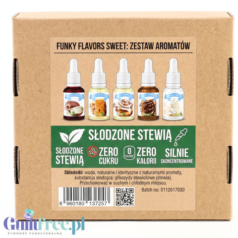 Funky Flavors Sweet 5 x 10ml, Set Testerski Just One More Bite STEVIA