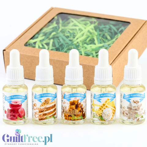 Funky Flavors Sweet 5 x 10ml, Set Testerski Sweet Dreams Are Made of This STEVIA