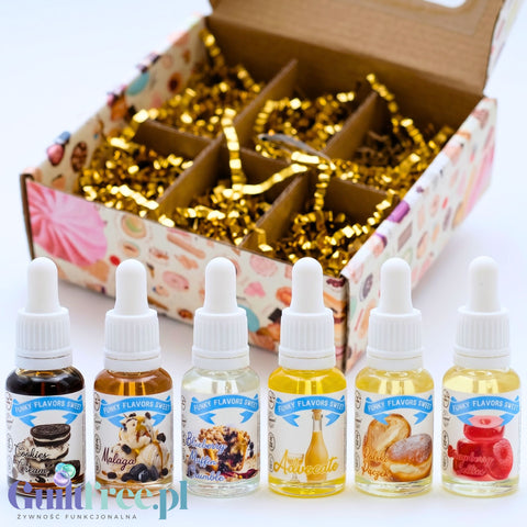 Funky Flavors Sweet 6 x 10ml, Set Testerski The Naughty Bakery - zestaw aromatów
