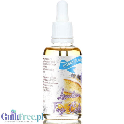 Funky Flavors Sweet London Fog Cake - kropelki bez cukru o smaku ciasta z kremem Earl Grey, bergamotką i lawendą