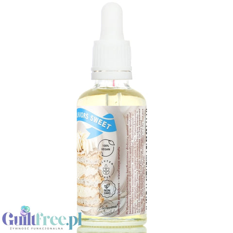 Funky Flavors Sweet Meringue Cake - kropelki słodzące bez cukru o smaku tortu bezowego z kremem