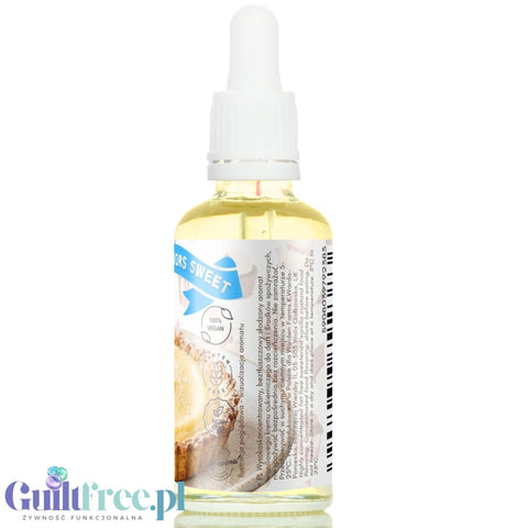 Funky Flavors Sweet Vanilla Custard - słodkie kropelki smakowe bez cukru i kalorii, aromat Kremu Waniliowego