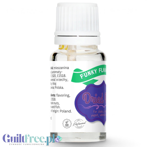 Funky Flavors Basic Dried Plum 10ml - kropelki aromatyzujące o zapachu suszonej śliwki, bez cukru, słodzików i tłuszczu