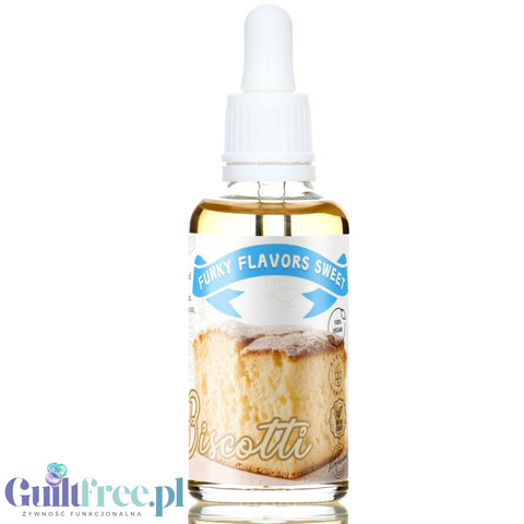 Funky Flavors Sweet Biscotti - słodkie kropelki biszkoptowe bez cukru i kalorii