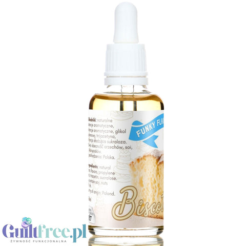 Funky Flavors Sweet Biscotti - słodkie kropelki biszkoptowe bez cukru i kalorii