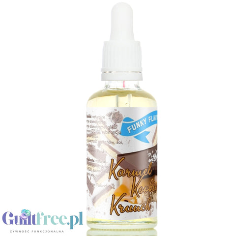 Funky Flavors Sweet Karmel Kookie Krunch - słodzony aromat bez cukru, tłuszczu i kcal, Ciacho Maślane z karmelem & Czekoladą
