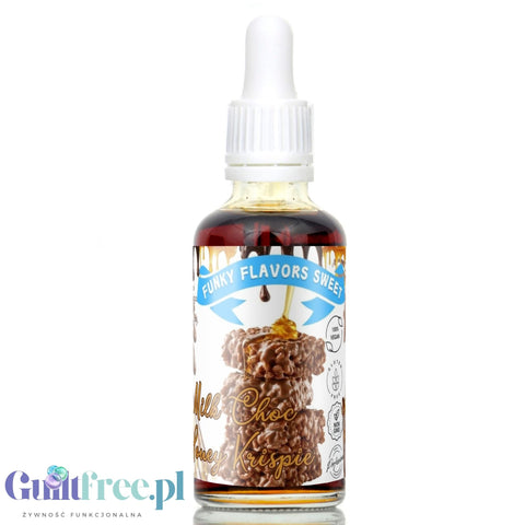 Funky Flavors Sweet Milk Choc Honey Krispie - słodzony aromat bez cukru, tłuszczu i kcal, Mleczna Czekolada & Miodowe Chrupki