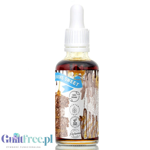 Funky Flavors Sweet Milk Choc Honey Krispie - słodzony aromat bez cukru, tłuszczu i kcal, Mleczna Czekolada & Miodowe Chrupki