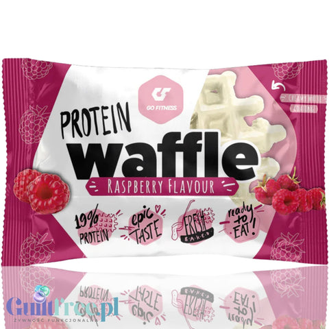 Go Fitness Protein Waffle Raspberry - malinowy gofr proteinowy 10g białka & 215kcal