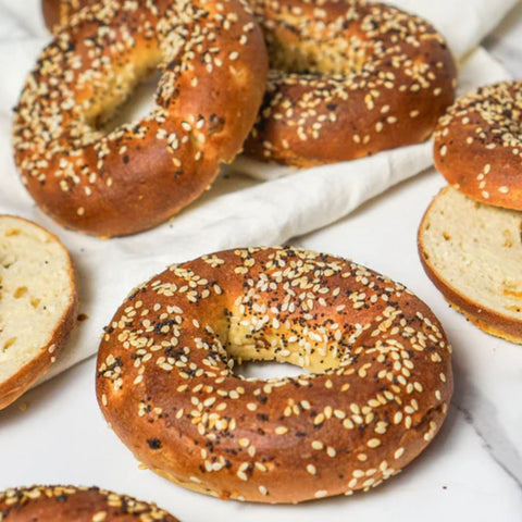 Hero Everything Bagels - keto protein bagels with seeds, only 5g net carbs