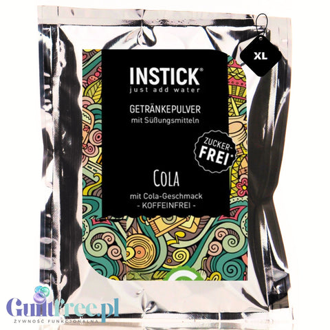 InStick Cola XXL - koncentrat napoju w proszku bez cukru i kcal, duże opakowanie aż na 18L