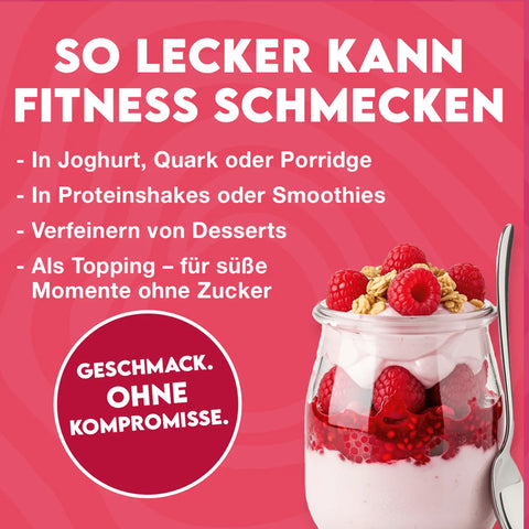 Inlead Flavor Powder Raspberry Yoghurt 90g - błonnikowy aromat słodzący w proszku bez cukru