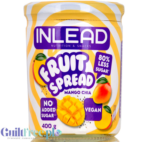 Inlead Fruit Spread Mango Chia - frużelina mango z chia, bez dodatku cukru z erytrolem