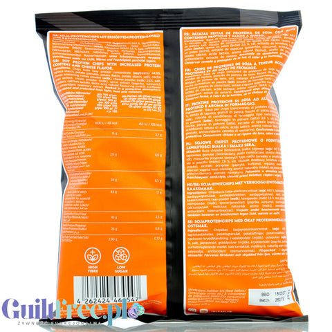 Inlead Protein Tortilla Chips Cheese - proteinowe chipsy błonnikowe o smaku sera