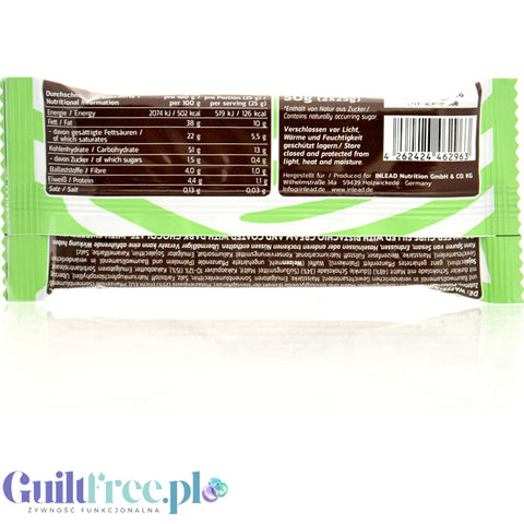 Inlead Vegan Pistachio Cups - wafelkowe miseczki o obniżonej zawartości cukru, Ciemna Czekolada & Pistacja