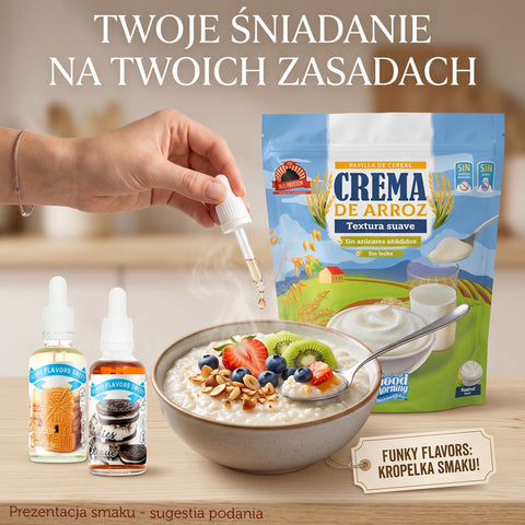 Max Protein Crema de Arroz, Neutral 1kg - kleik ryżowy bez cukru i słodzików, węglowodany po treningu
