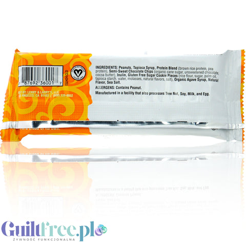 Lenny & Larry's Complete Cookie-fied Bar Peanut Butter Chocolate Chip XL - wegański baton ciasteczkowy 24g białka