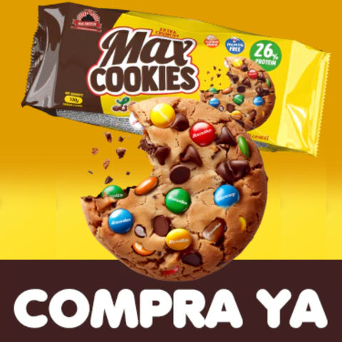 MAX Protein Cookies Lacasitos® - proteinowe ciastka bez oleju palmowego z kolorowymi drażetkami